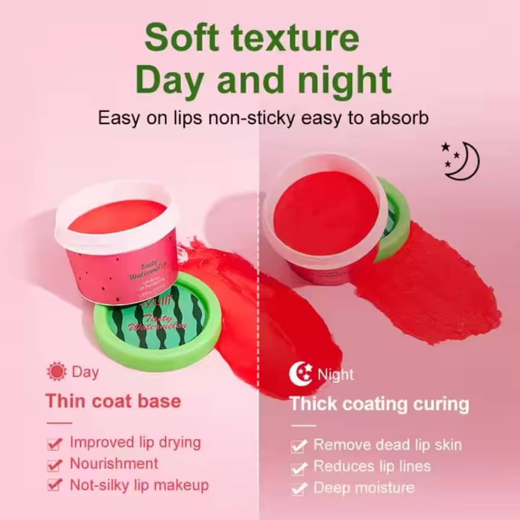 Tasty Watermelon Lip Mask 35ml  and Lip  Scrub 35ml